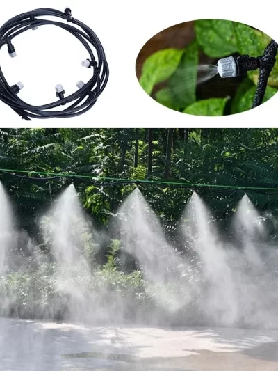 New Irrigation 10Meters 10 Sprinklers Nozzles Water Sprayer Misting Fog