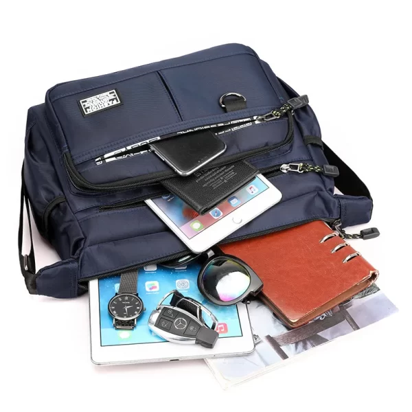 Design Oxford Shoulder Bag Large Capacity Men's Casual Multi-layer - Image 4