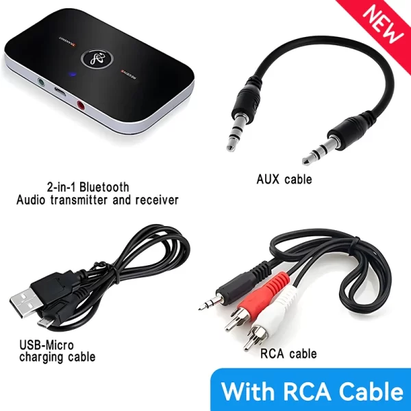 B6 2 IN 1 Bluetooth 5.3 Audio Transmitter Receiver 3.5mm AUX Jack RCA USB Dongle Music Wireless Adapter For Car PC TV Headphone - Image 8