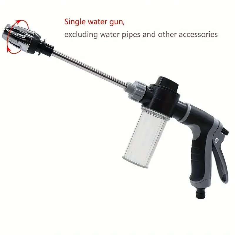 High Pressure Car Wash Foam Gun With Long Handle - Adjustable Nozzle For Cleaning, - Image 10