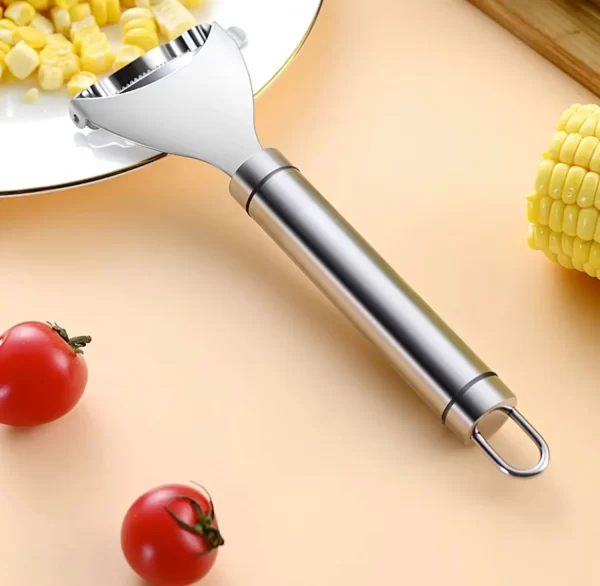 Stainless Steel Corn Peeler Serrated Corn Stripper Peelers Cob Shaver Planer - Image 15