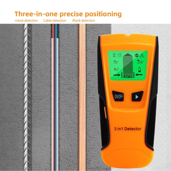 3 in 1 Wall Metal Detector Depth Professional Find Metal Wood Studs AC Voltage Live Wire - Image 4