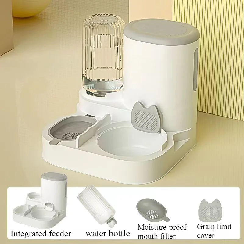 Cat bowl automatic feeder for cats, dogs, pets, water dispensers, integrated cat bowl, cat food basin, dogs, eating, drinking wa - Image 3