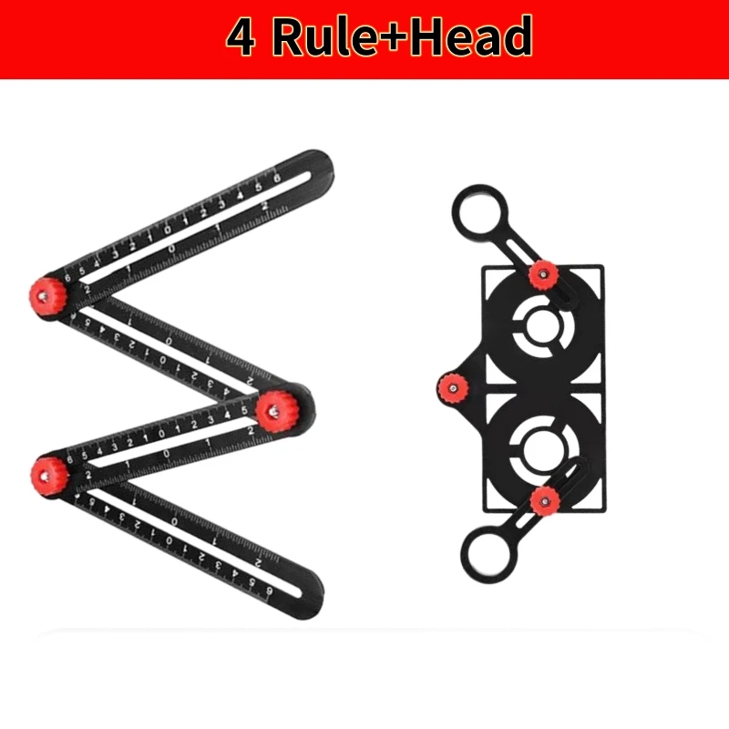 4/6/9/12 Aluminum Alloy Folding Ruler Multi-Functional Measuring Ruler - Image 11