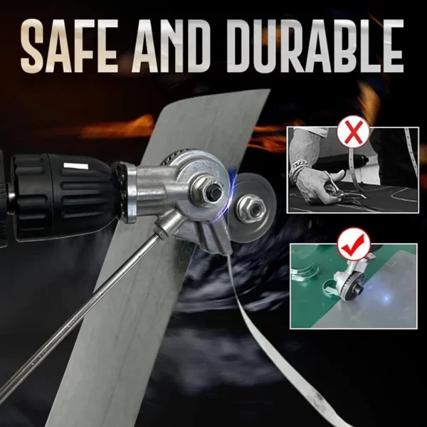 Electric Metal Nibbler Drill Attachment with Adapter DIY Metal Cutter Sheet Drill Attachment for Metal Cutting Copper Cutter - Image 14