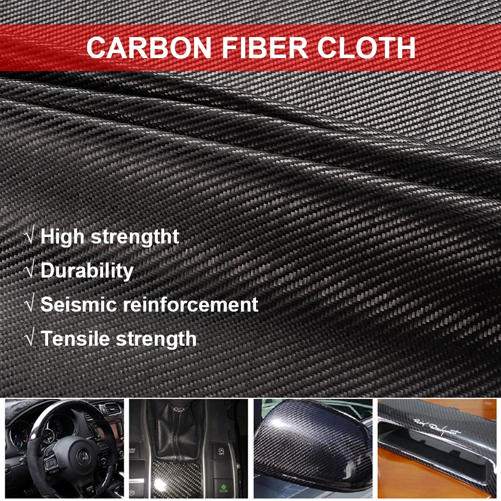 3K 200gsm Carbon Fiber Cloth 50cm/30cm wide Plain Carbon Fabric - Image 14