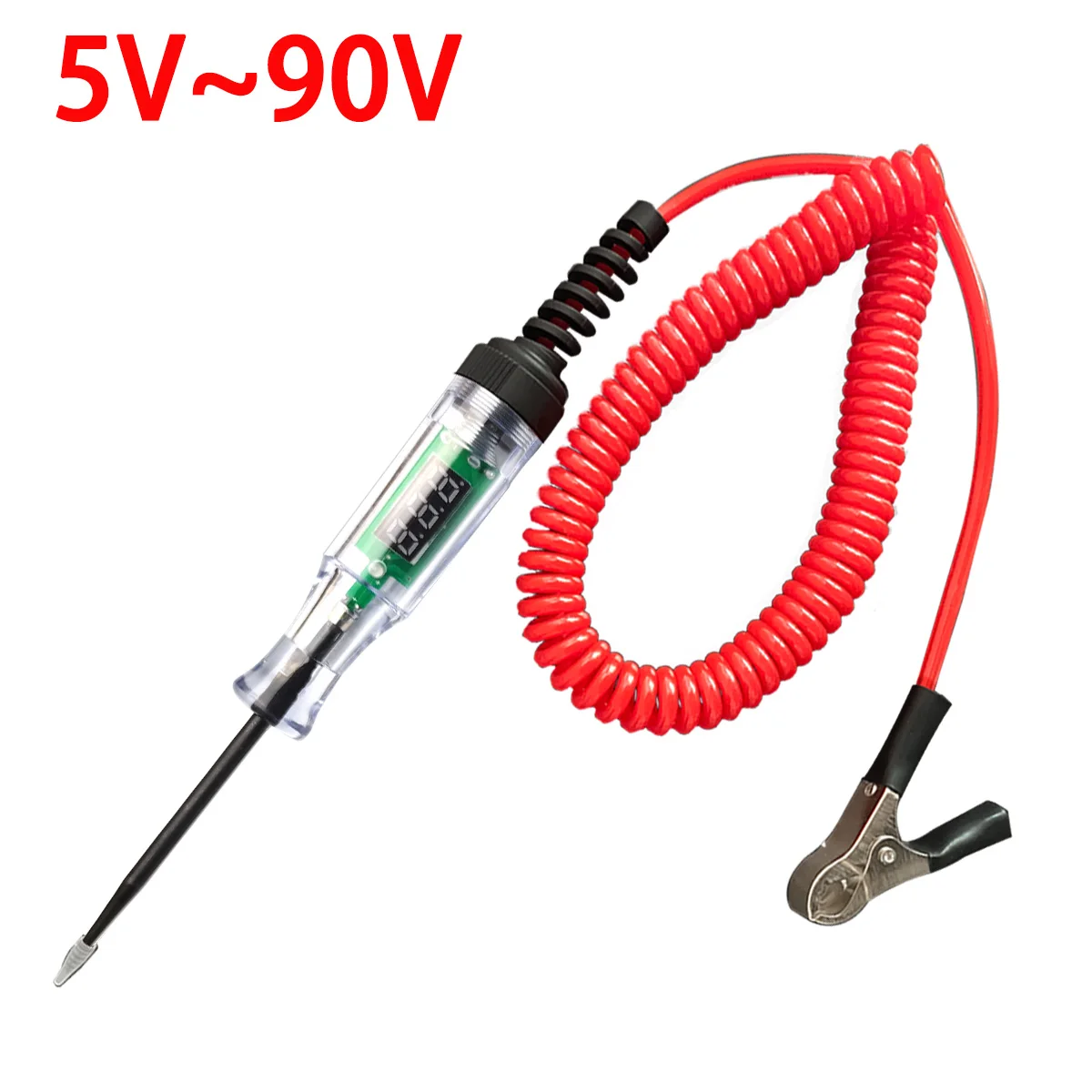 6V-24V 5V-90V Circuit Tester Digital Test Lamp Probe Pen Lamp Automotive Truck Voltage Circuit Test Pen - Image 7