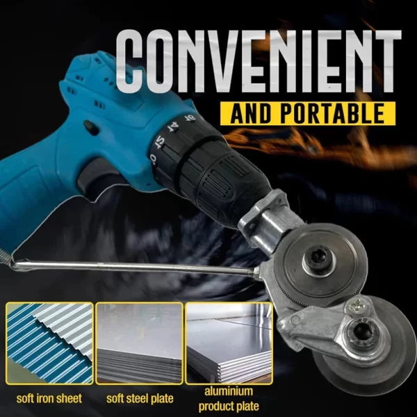Electric Metal Nibbler Drill Attachment with Adapter DIY Metal Cutter Sheet Drill Attachment for Metal Cutting Copper Cutter - Image 15