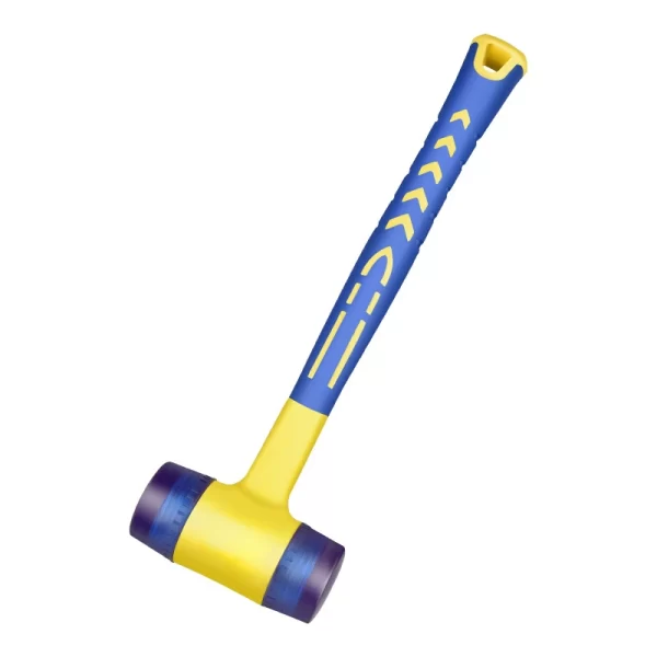 1 double headed installation hammer, 25mm to 45mm rubber hammer with rubber handle - Image 6