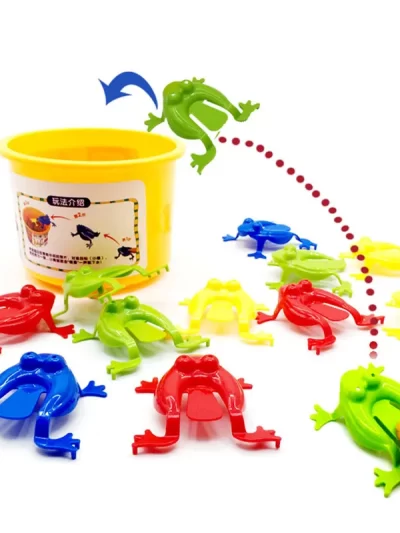 10-20Pcs Jumping Frog Bounce Fidget Toys For Kids Novelty Assorted  Stress Reliever