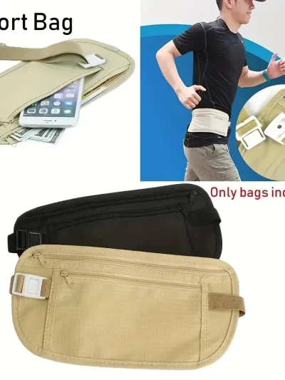 1pcWaterproof Anti-theft Invisible Running Waist Bag Multi-functional Ultra-thin Travel Cell Phone Bag