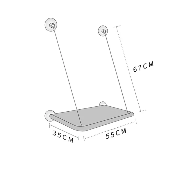 Pet Cat Hammock Aerial Hanging Cat Bed Cats Bed House Kitten Climbing Frame Sunny Window Seat - Image 6