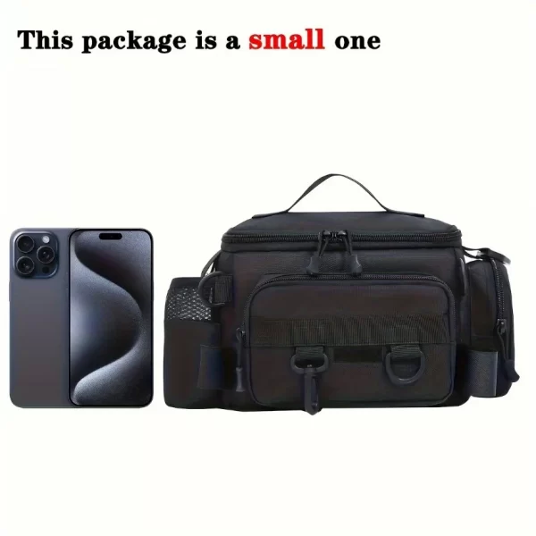 A practical fishing gear bag - canvas waist bag crossbody shoulder bag - Image 6