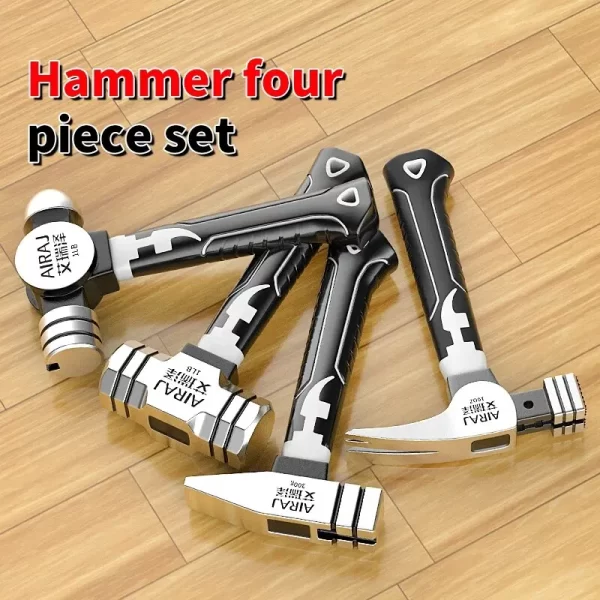 Small Hammer Mini Claw Hammer Head Fitter Hammer Octagonal Hammer Multifunctional Integrated Nail Hammer
