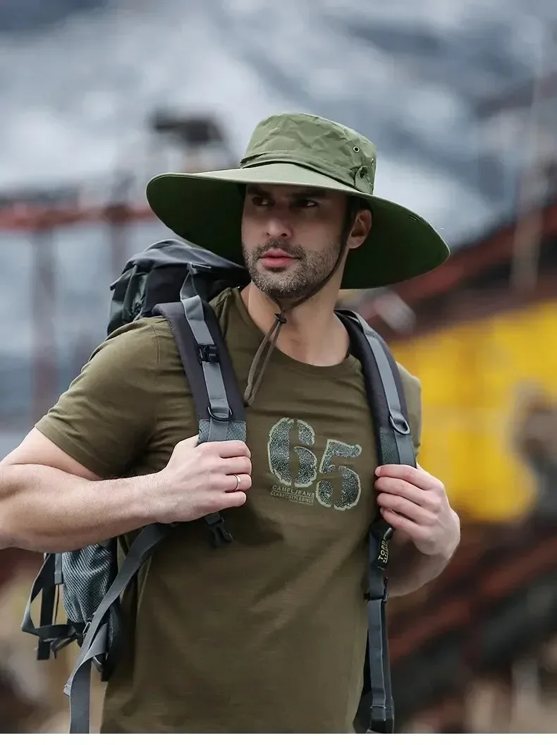 New Sun Protection Fishing Hat Summer Breathable Mesh Camping Hiking Caps Anti-UV Sun Hat - Image 17