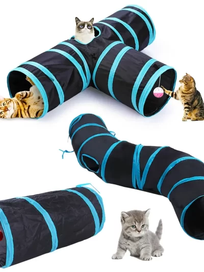 Cat Tunnel Foldable Cat Tunnel Pet Supplies Cat S T Y Pass Play Tunnel