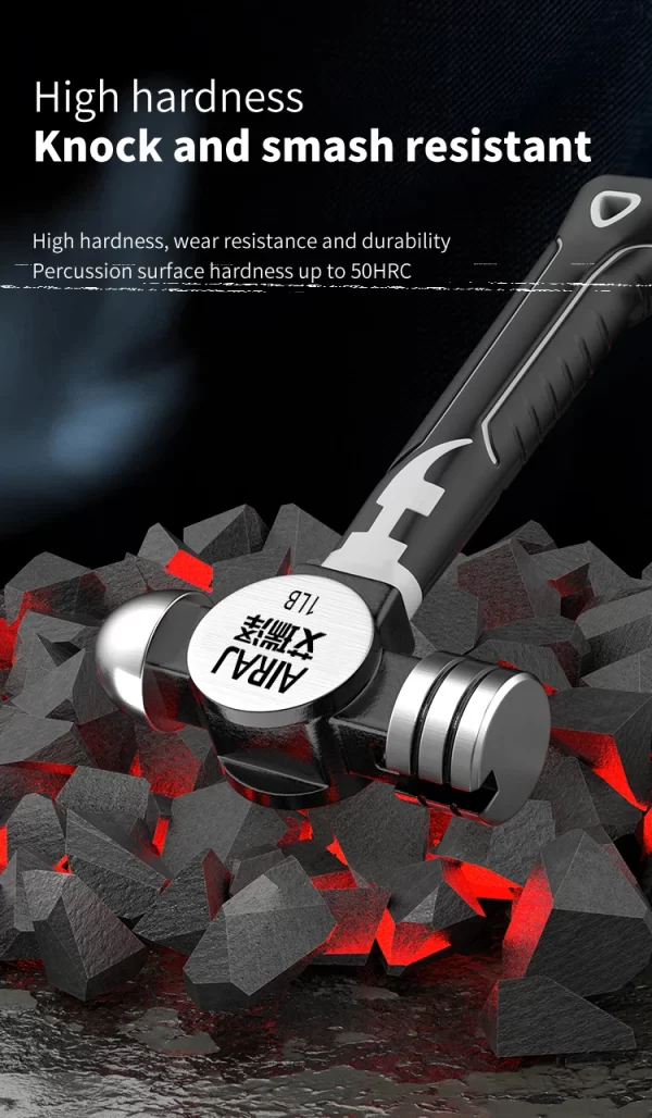 Small Hammer Mini Claw Hammer Head Fitter Hammer Octagonal Hammer Multifunctional Integrated Nail Hammer - Image 14