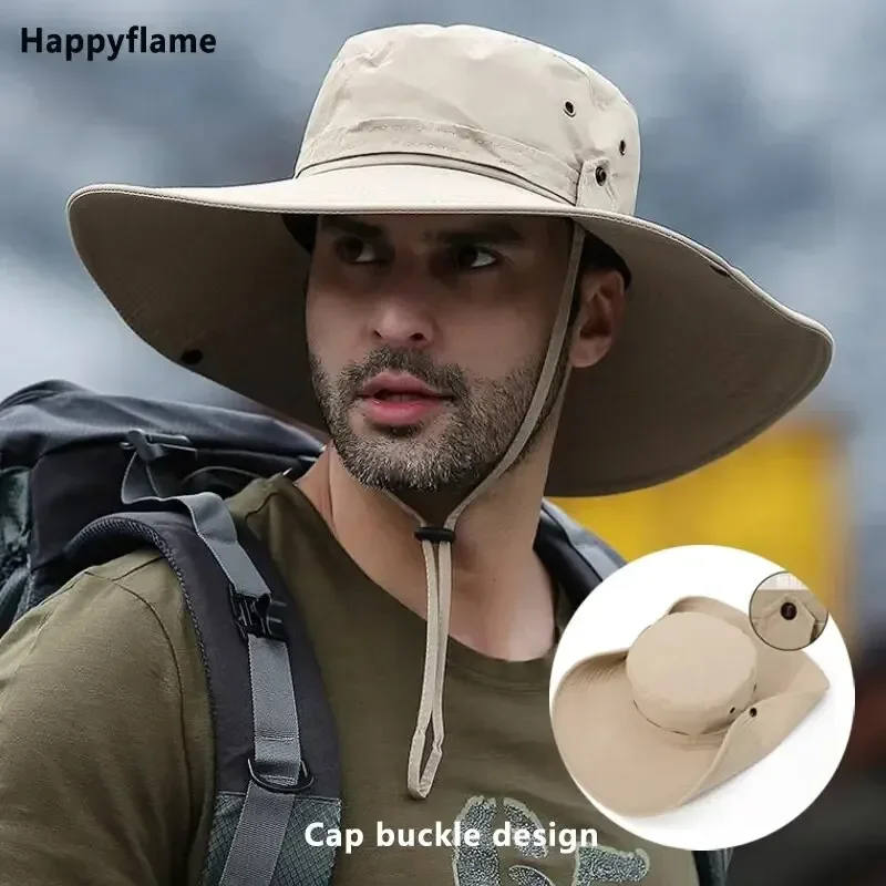 New Sun Protection Fishing Hat Summer Breathable Mesh Camping Hiking Caps Anti-UV Sun Hat - Image 4