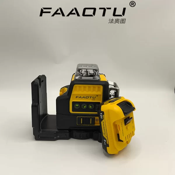 FAAOTU 089LG 12v 12 Line Laser Level Unit 3 Sides*360 Degree Vertical Self Levelling Green Professional Laser Level - Image 4