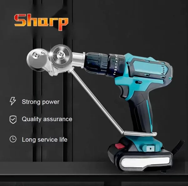 Electric Metal Nibbler Drill Attachment with Adapter DIY Metal Cutter Sheet Drill Attachment for Metal Cutting Copper Cutter - Image 9