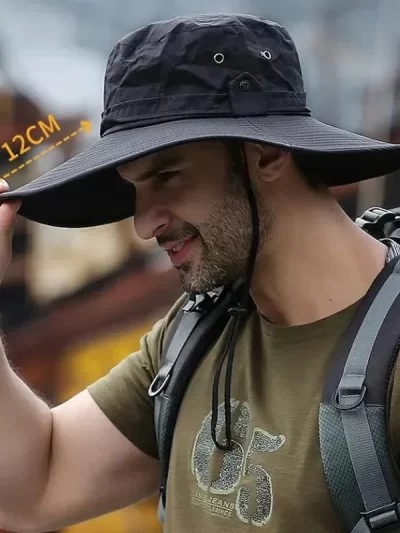 New Sun Protection Fishing Hat Summer Breathable Mesh Camping Hiking Caps Anti-UV Sun Hat