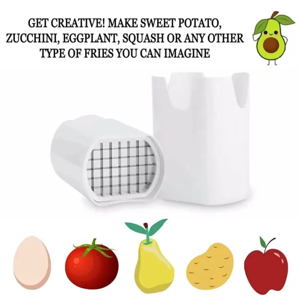 1PCS French Fry Cutter Natural Cut Rapid Slicer Vegetable Potato Tool - Image 4