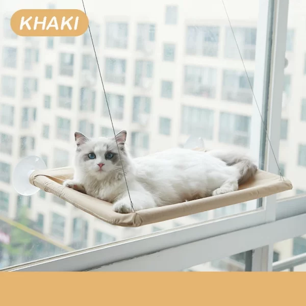 Pet Cat Hammock Aerial Hanging Cat Bed Cats Bed House Kitten Climbing Frame Sunny Window Seat - Image 9