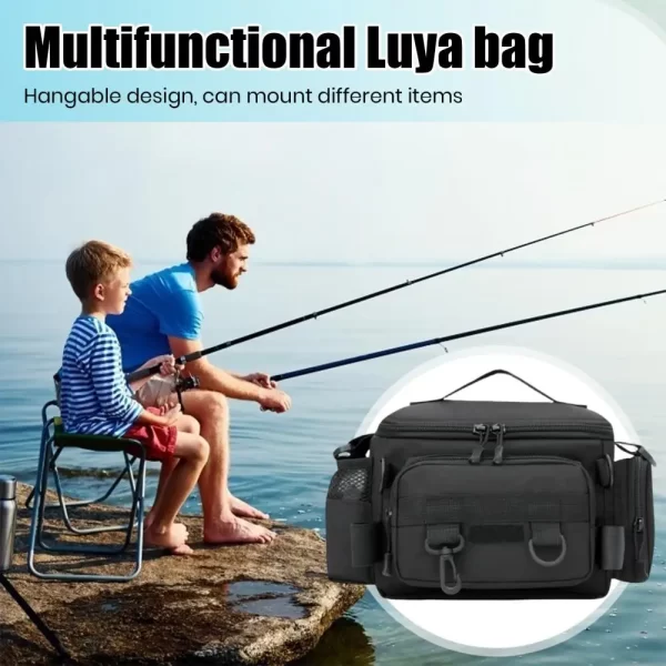 Fishing tackle, shoulder bag, storage bag, portable fishing rod holder - Image 11