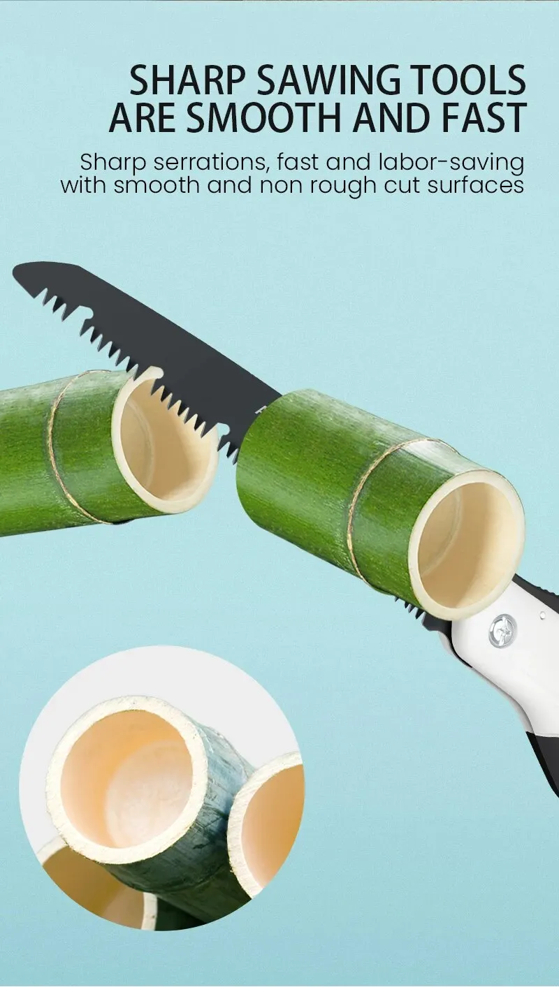 AIRAJ Woodworking Folding Saw Multifunction Cutting Wood Sharp - Image 17