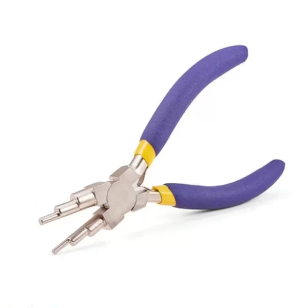 6-in-1 Carbon Steel Round Nose Jewelry Pliers Bail Making Pliers DIY Hand Tool Metal Lobster Buckle Earring Hooks Six-section - Image 5