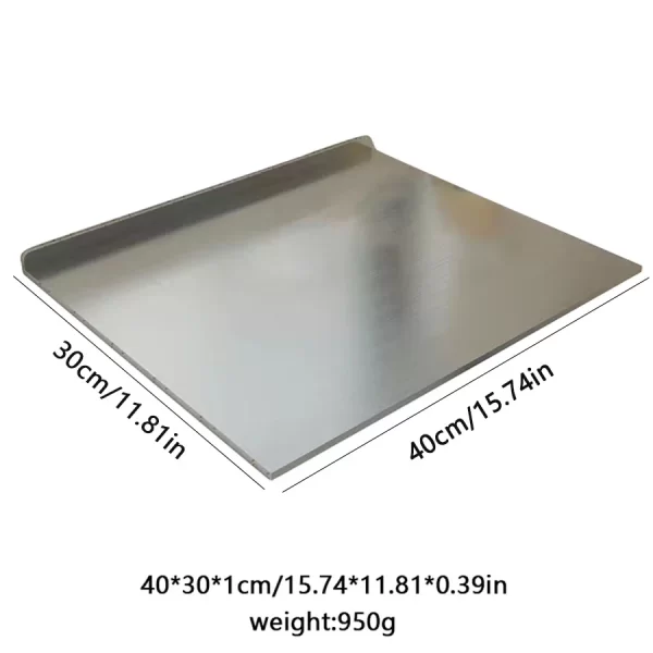 L-shaped folding chopping board stainless steel double-sided chopping board - Image 7