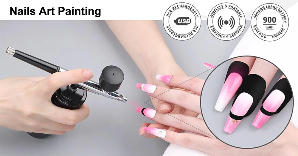Airbrush with Compressor Airbrush Painting Mini Spray Gun for Painting Electric Paint Gun Airbrush Compressor Paint Spray Gun - Image 17