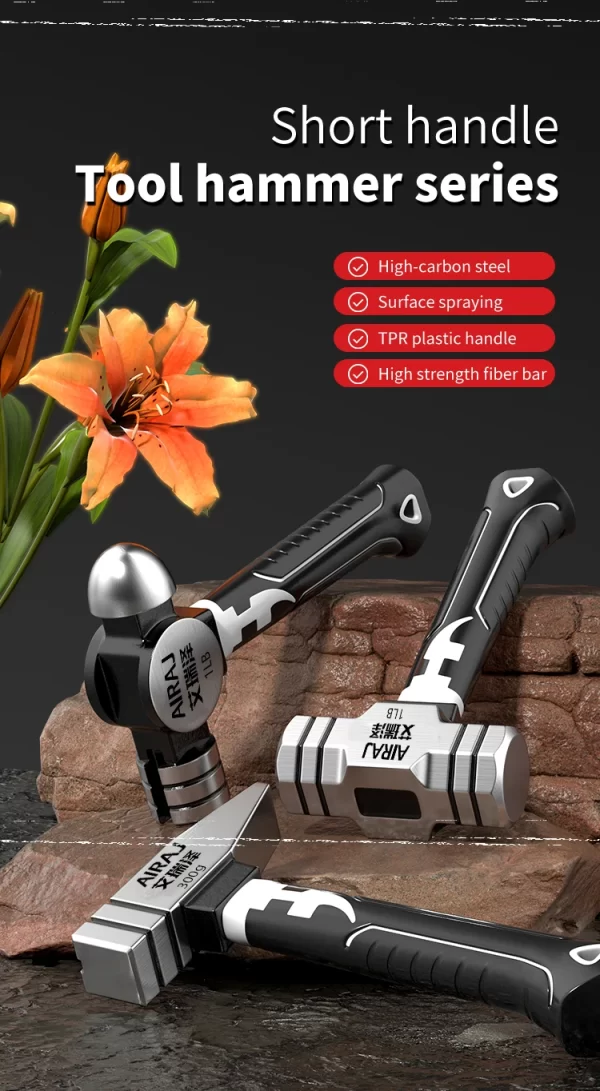 Small Hammer Mini Claw Hammer Head Fitter Hammer Octagonal Hammer Multifunctional Integrated Nail Hammer - Image 10