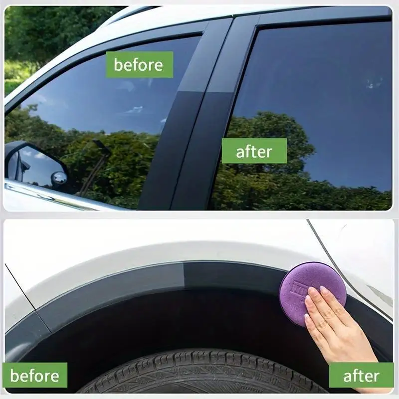 Car Plastic Restorer Back To Black Gloss Auto Interior Leather & Panel Renewal Wax Coating - Image 5