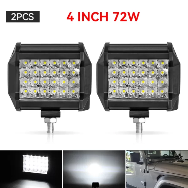 12V 24V Headlight Truck Farm Tractor Boat SUV ATV Light Bar/work Light Car LED Light Bar Offroad 4x4 Spotlights - Image 14