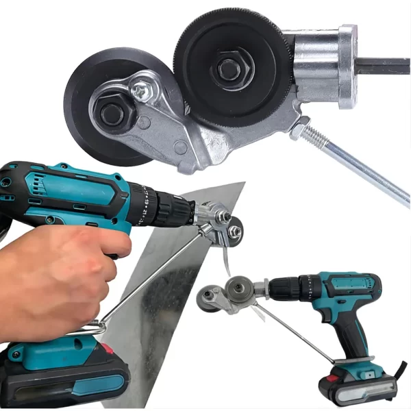 Electric Metal Nibbler Drill Attachment with Adapter DIY Metal Cutter Sheet Drill Attachment for Metal Cutting Copper Cutter - Image 8