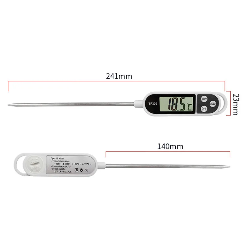 Food Thermometer Digital Real-Time Reading Meat And Beverage Thermometer With LCD Display And Probe Electronic Kitchen Thermomet - Image 6