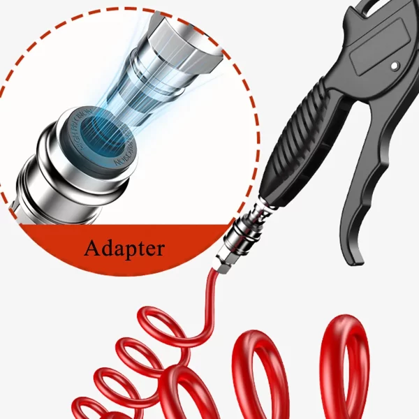Air Blow Gun,High Flow Air Blower Gun for Compressor with Angled Bent Nozzle - Image 4