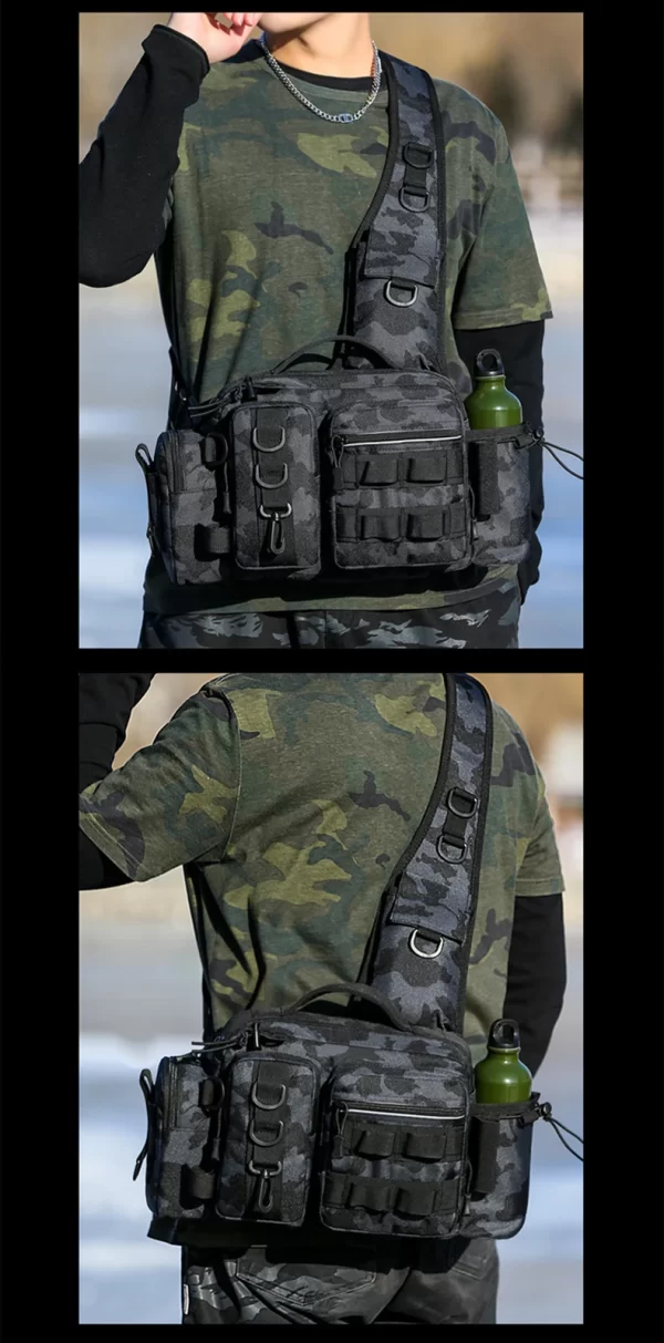 Fishing tackle, shoulder bag, storage bag, portable fishing rod holder - Image 36
