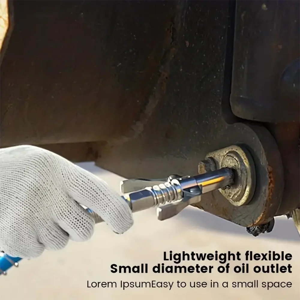 10000PSI Grease Gun Coupler NPTI/8 Oil Pump Quick Release Grease Nozzle Injector - Image 13