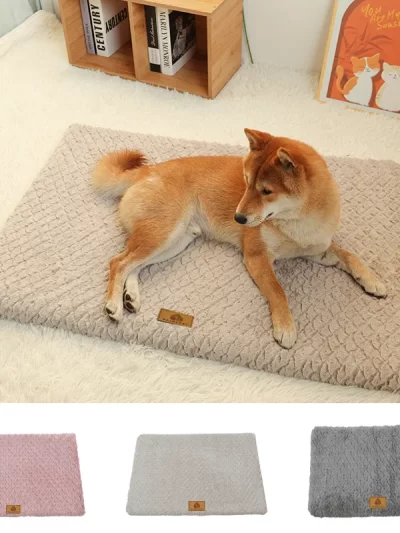 3D Foam Pet Bed With Removable Washable Faux Fur Cover Orthopedic Waterproof Dog Bed