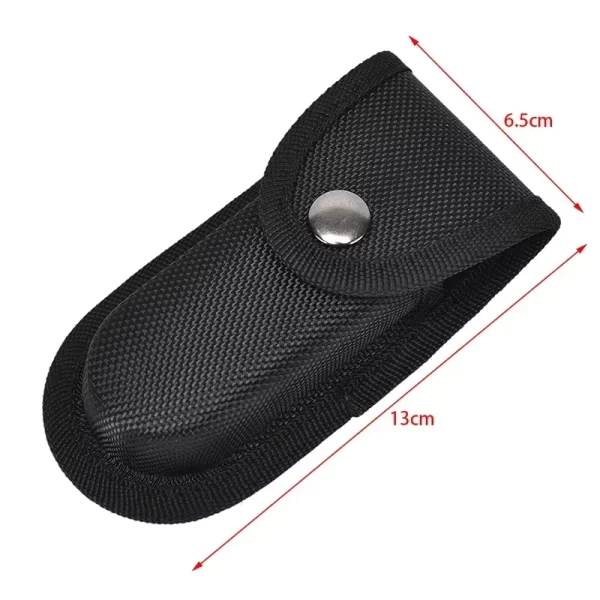 Black Sheath Fold Knife Plier Bag Pouch Case Sheath Nylon Belt Loop Pocket Carry Storage Flashlight Holder Waist Pack - Image 12