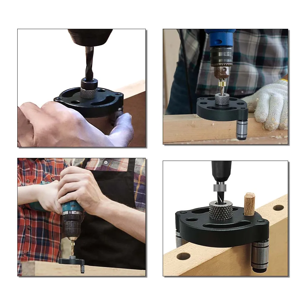 3-10mm Dowel Jig Kit - Self Centering Drill Guide Locator with 8 Steel Bushing - Image 40