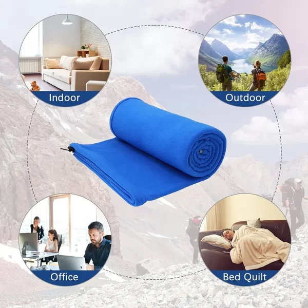 Fleece Sleeping Bag Portable Ultra-light Polar Travel Sheets for Adults Outdoor Camping Tent Bed Warm Sleeping Bag Liner - Image 22