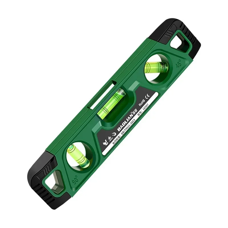 225MM Three Bubble Level Ruler High Precision Spirit Level Magnetic Lever Angle Gauge Finder - Image 6