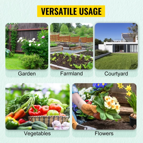 SucceBuy Walk-in Tunnel Greenhouse Galvanized Frame & Waterproof Cover 15x7x7/10x7x7/20x10x7/12x7x7 ft - Image 2