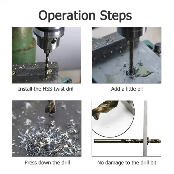 99Pcs 1.5mm - 10mm Titanium Coated Drill Bits HSS High Speed Steel Drill Bits Set - Image 13