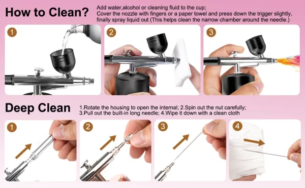 Airbrush with Compressor Airbrush Painting Mini Spray Gun for Painting Electric Paint Gun Airbrush Compressor Paint Spray Gun - Image 15