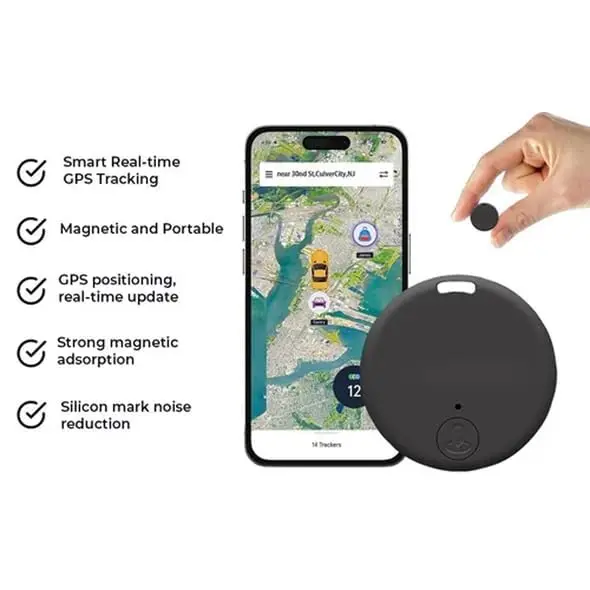 3pcs Mini GPS Tracker Anti-lost, GPS Tracker Strong Car Tracking Anti-Lost Mini Worldwide Smart Key Finder Locator - Image 2