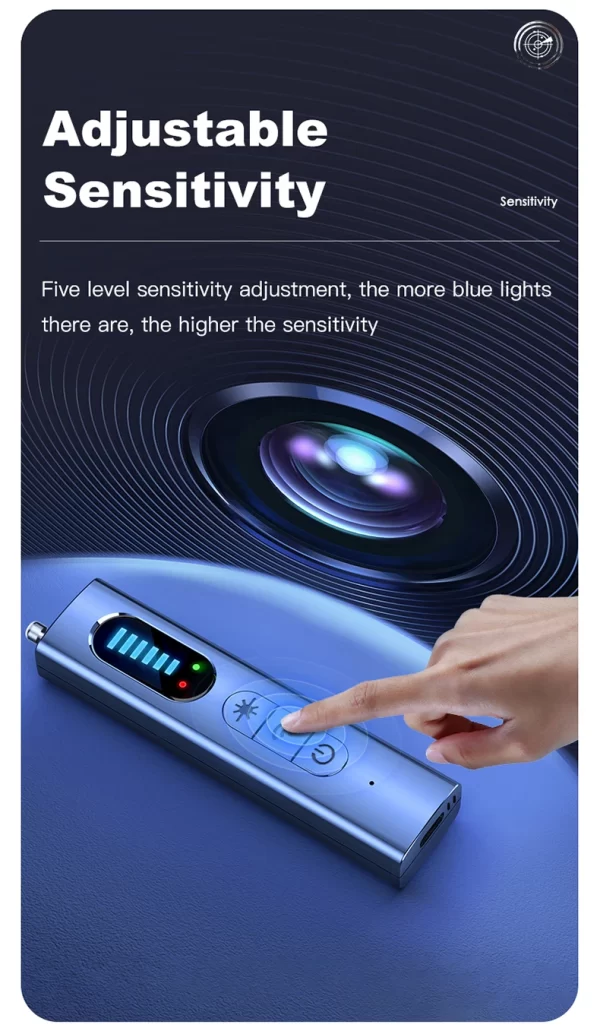 Hidden Camera Detector Anti-Spy Car GPS Tracker Listening Device Bug RF Wireless All Signal Scanner Gadget Security Protection - Image 18